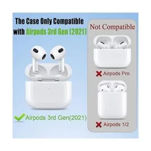 Paquete de 3 Funda divertida para AirPods de 3_3
