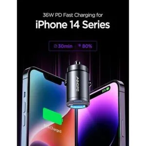 AINOPE Adaptador de cargador de coche USB C de 72 W_4