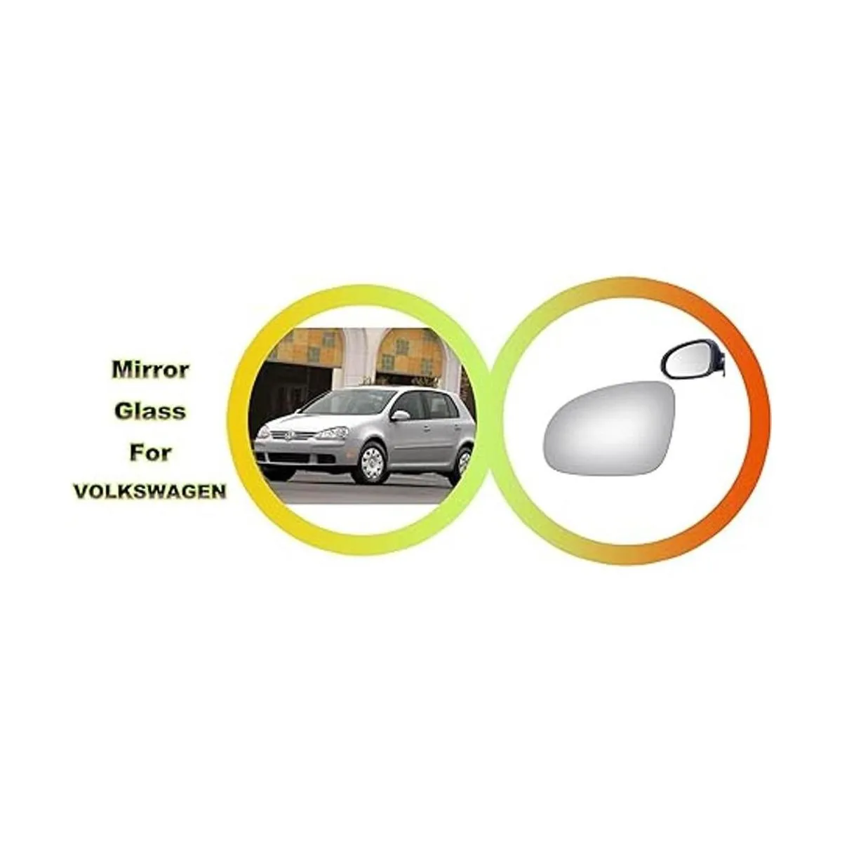 WLLW Cristal de espejo de repuesto para VW EOS GTI R32_6