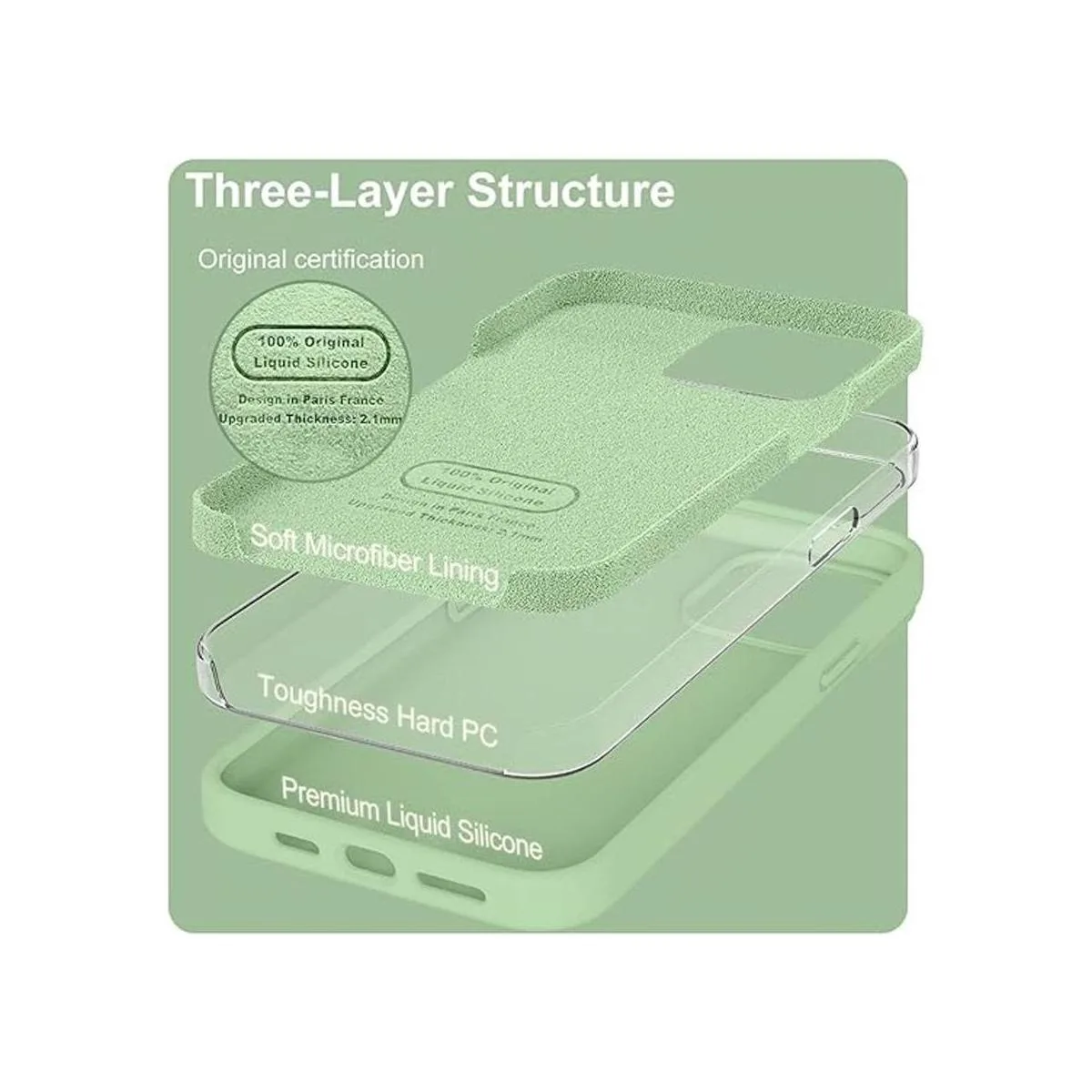 Ktele Compatible con iPhone 14 Pro Max funda de silicona_3