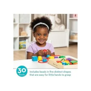 Set de cuentas Melissa Doug con 30 cuentas y 2 cordones_2