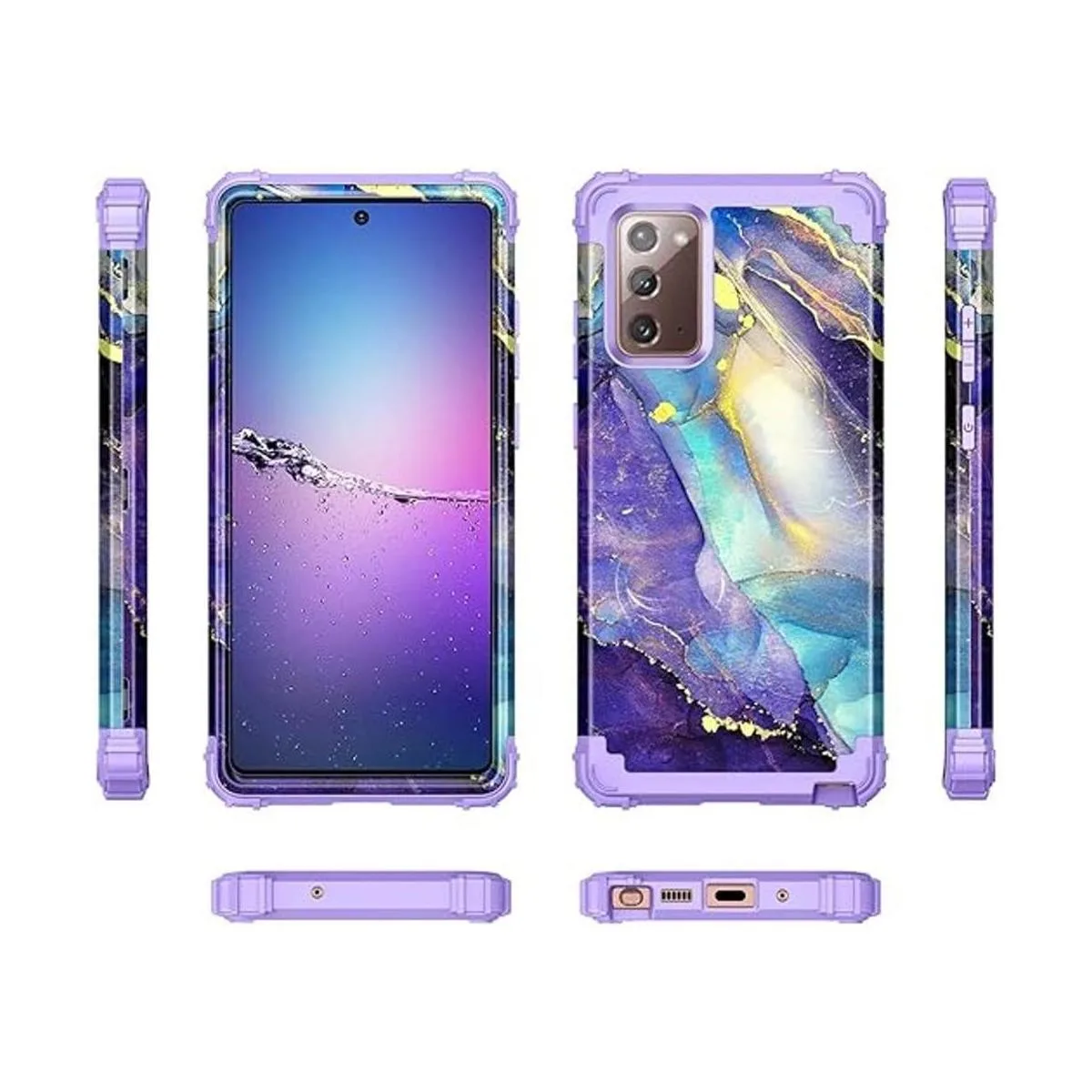 Rancase Funda compatible con Galaxy Note 20 tres capas de_2