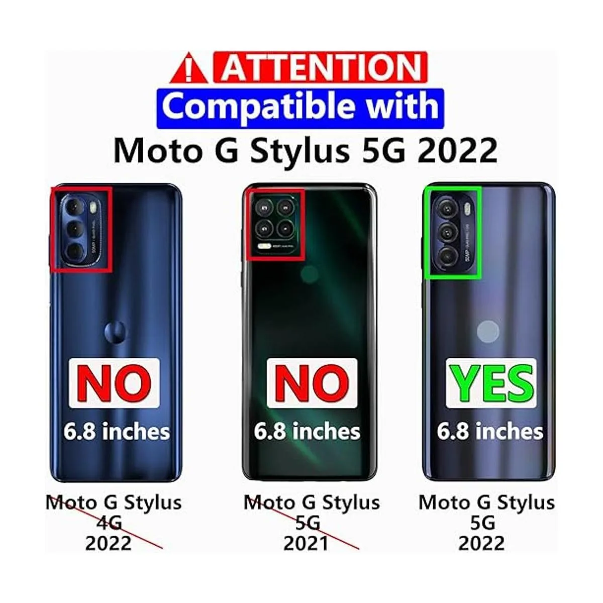 Warsia Funda para Moto G Stylus 5G 2022 con protector de_2