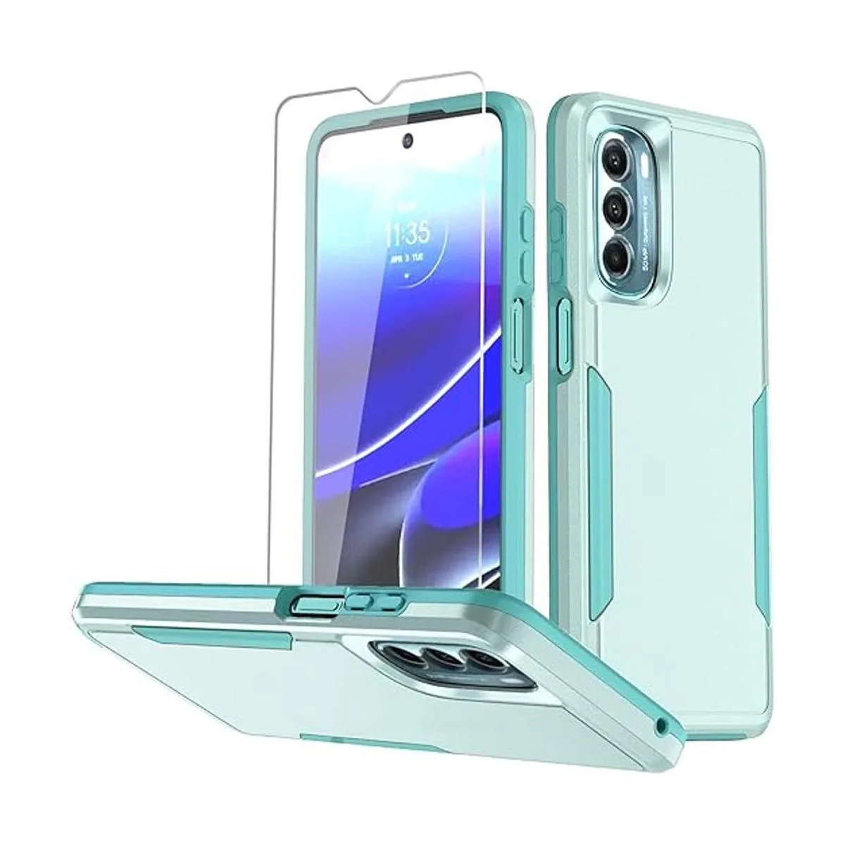 Warsia Funda para Moto G Stylus 5G 2022 con protector de_1