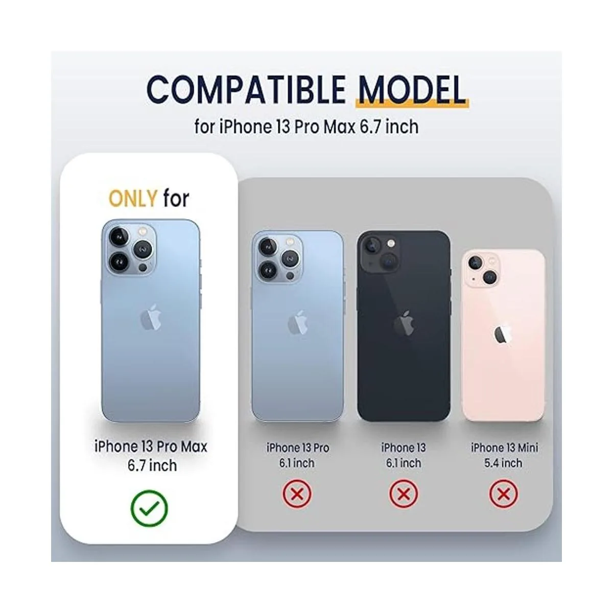 Goton Armor Funda para iPhone 13 Pro Max con soporte para_2