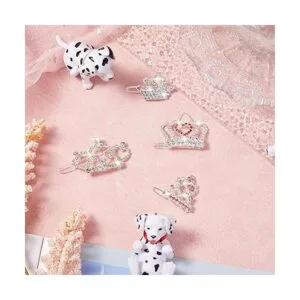 9 piezas de pinzas para el pelo de la corona de perro con_4