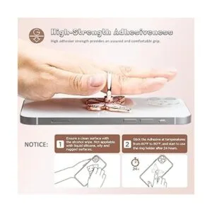 Butterfly Cell Phone Ring Holder Stand 360Rotation Metal_6
