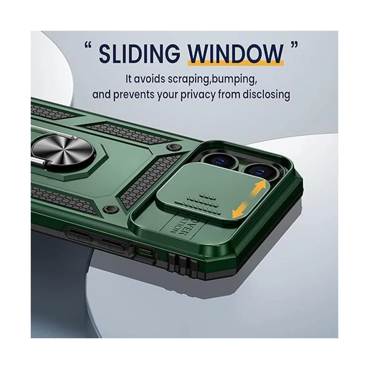 Goton Armor Funda para iPhone 13 Pro Max con soporte para_5