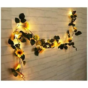 FLCSIed 2 pilas AA 20 luces LED plateadas con función de_1