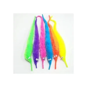 SHENGSEN Paquete de 60 juguetes de gusanos peludos para_5