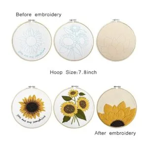 Armindou Juego de 3 juegos de bordado con patrón de_3