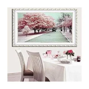 Faraway 5d diy Diamond pintura romántico Sakura Cherry_1