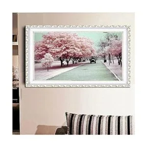 Faraway 5d diy Diamond pintura romántico Sakura Cherry_2