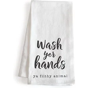 Wash Your Hands Ya Toalla de mano de animales sucios de_1