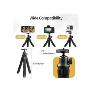 Sensyne Trípode de teléfono trípode flexible para_4