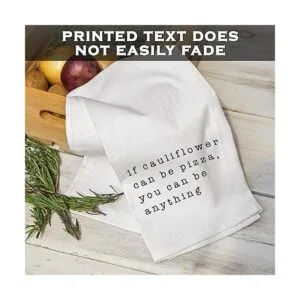 If Coliflower Can Be Pizza Toalla de cocina divertida con_5