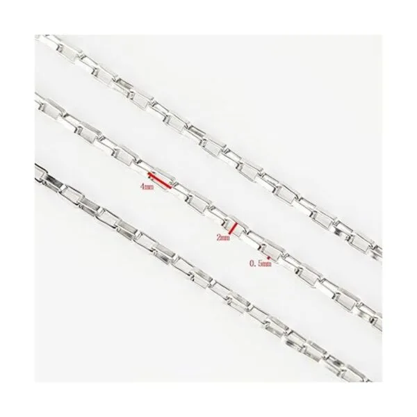 YOUBEIYEE Cadena de plata de 33 pies para hacer joyas_5