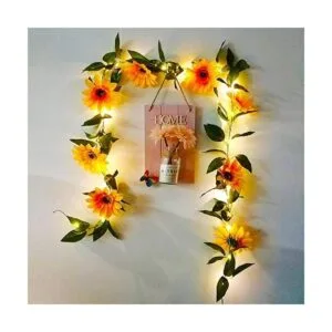 FLCSIed 2 pilas AA 20 luces LED plateadas con función de_3