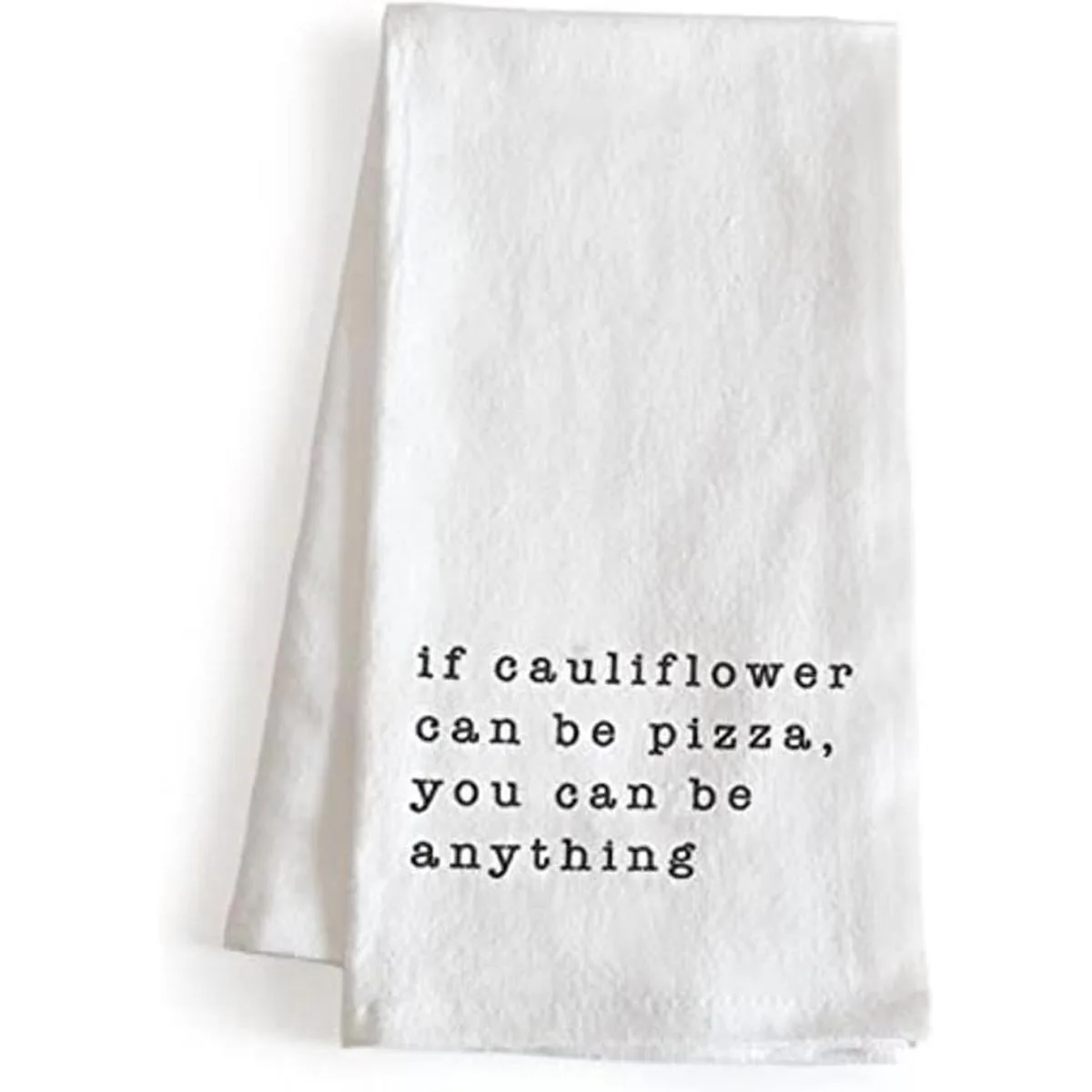 If Coliflower Can Be Pizza Toalla de cocina divertida con_1