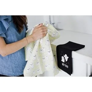 Pearhead Ghost Dish Hey Boo juego de 2 toallas de té_5