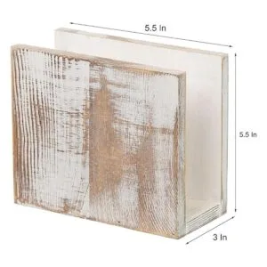 Servilleteros de papel de madera rústica dispensador de_2
