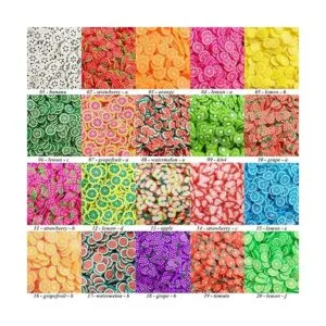 16000 piezas de frutas rebanadas encantos para hacer limo_2