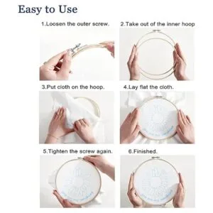 Armindou Juego de 3 juegos de bordado con patrón de_4