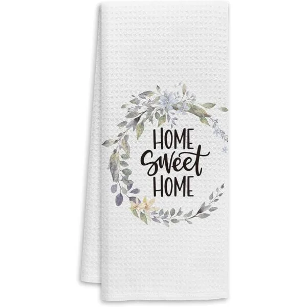 Toalla de baño con guirnalda de dulces regalos familiares_1