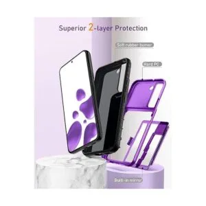 WeLoveCase Funda tipo cartera para Samsung Galaxy S22 con_4
