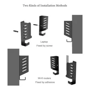 Soporte universal de pared para laptop caja de cables_5