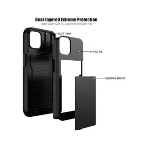 Nvollnoe Funda para iPhone 14 con tarjetero resistente_3
