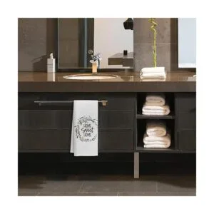 Toalla de baño con guirnalda de dulces regalos familiares_3