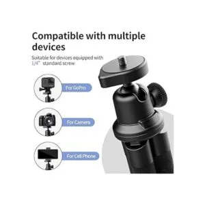 Aureday Trípode de teléfono trípode flexible para iPhone_4