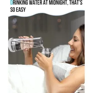 Jarra de agua de noche con vidrio juego de jarra de agua_3