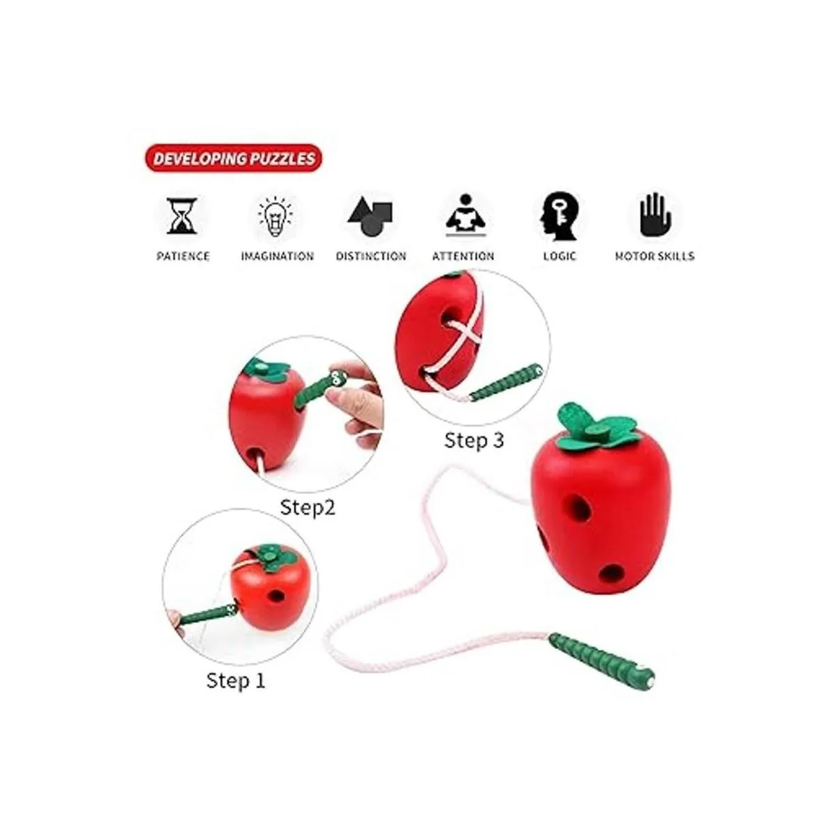 Juguetes de desarrollo temprano juguetes de cordones de_2