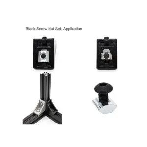 Kit de tuercas de tornillos negros para conector de_5