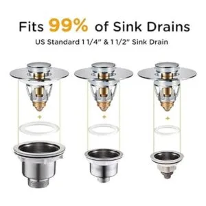 Tapón universal para lavabo de baño tapón de bañera de_5