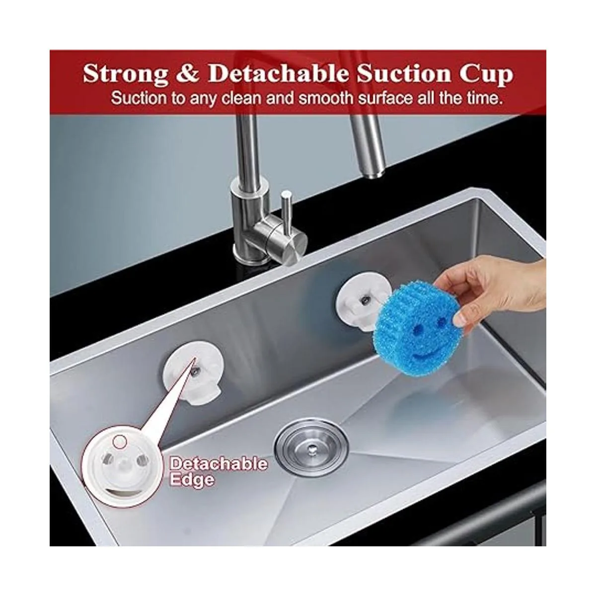 Soporte de esponja organizador de fregadero con_6