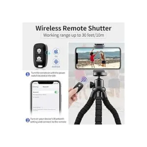 Aureday Trípode de teléfono trípode flexible para iPhone_2