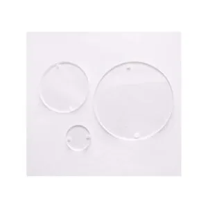 20 unidades de círculo redondo de acrílico transparente_2