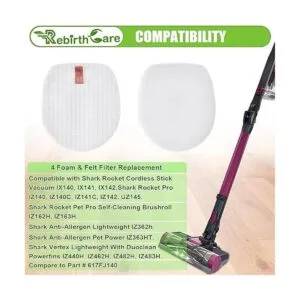 Paquete de 4 filtros de vacío de repuesto para Shark_2