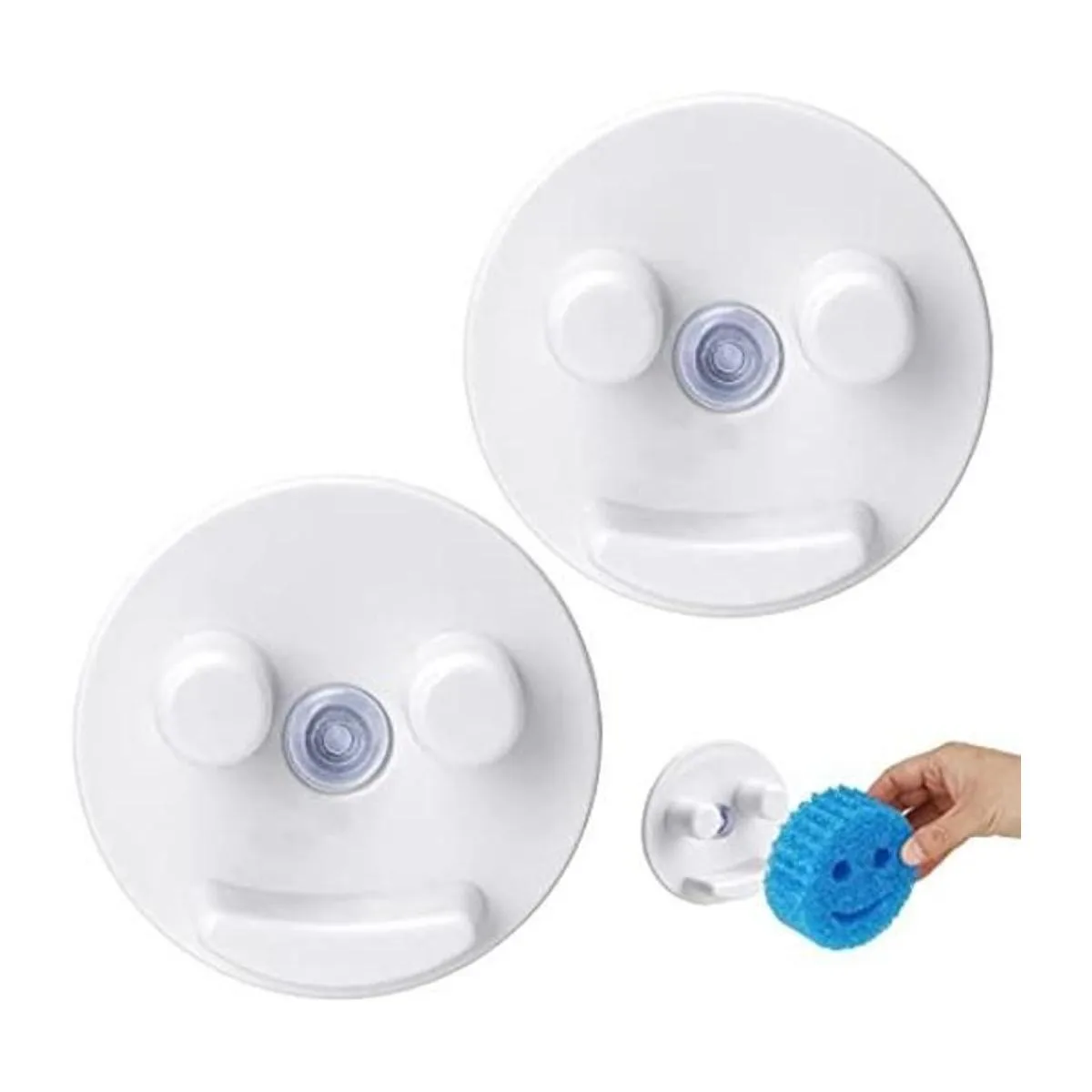 Soporte de esponja organizador de fregadero con_1