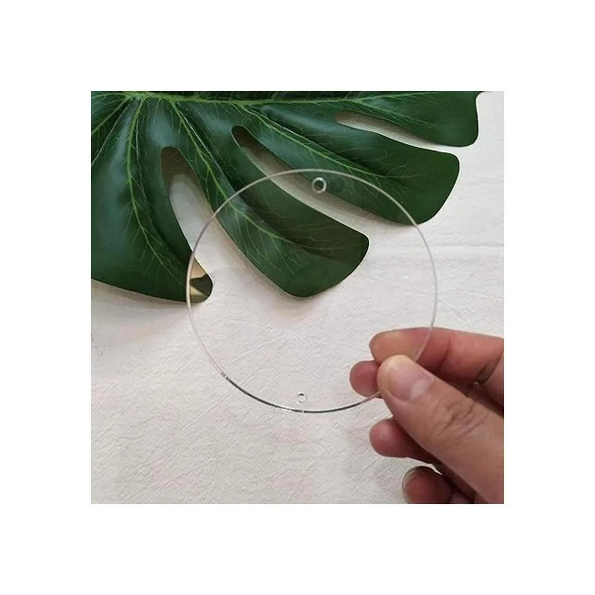 20 unidades de círculo redondo de acrílico transparente_6