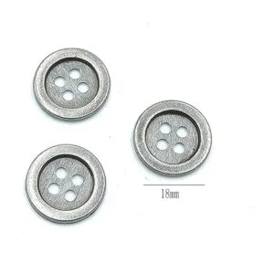 30 botones de metal estilo vintage con 4 agujeros para_3