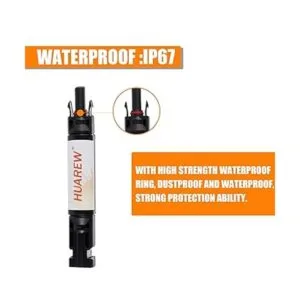 HUAREW Soporte de fusibles solares en línea impermeable de_2