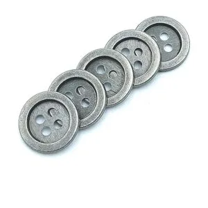30 botones de metal estilo vintage con 4 agujeros para_4