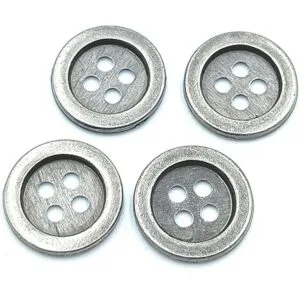 30 botones de metal estilo vintage con 4 agujeros para_1