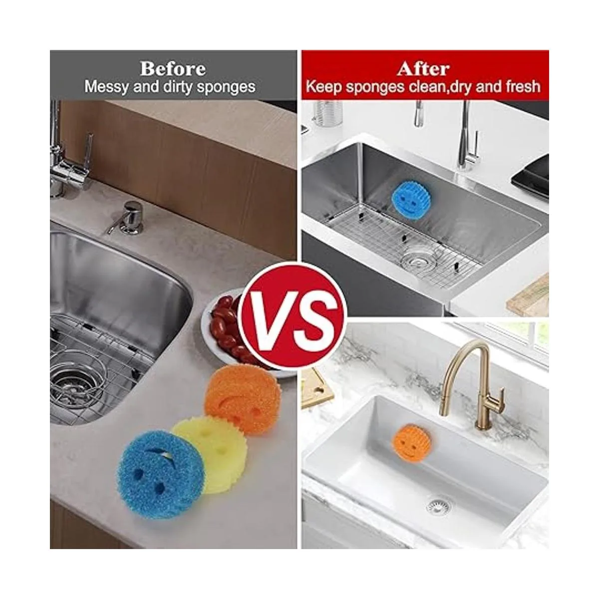Soporte de esponja organizador de fregadero con_5