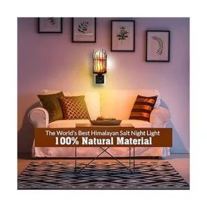 Himalaya Glow Lámpara de sal natural estilo pilar luz_6
