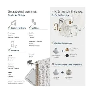 Amerock Soporte de papel higiénico cromado para colocar_5